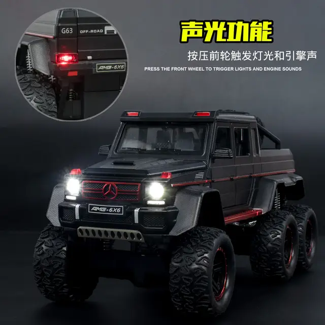 1:22 Mercedes-Benz G63 AMG 6x6 Die-Cast Toy Car | Metal Alloy Model
