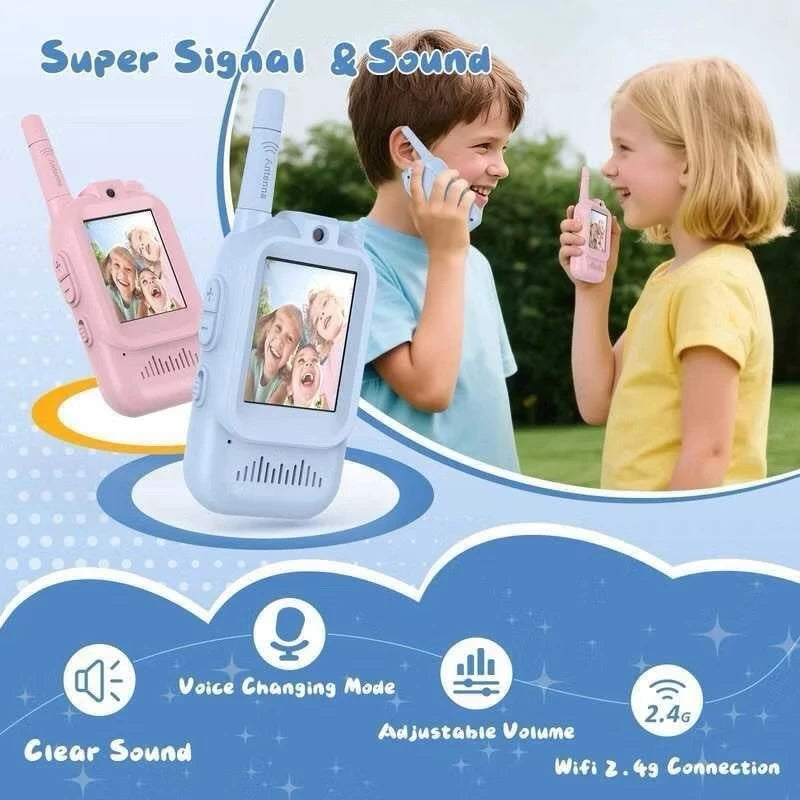 Smart Kids Video Calling Walkie-Talkie Set (2-Pack)