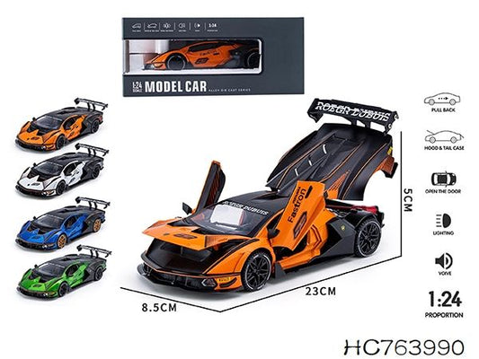1:24 Scale Lamborghini Essenza SCV12 Diecast Model Car | Track Hypercar