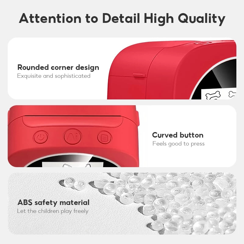 AI Smart Voice Sticker Printer - Kids Inkless Thermal Maker