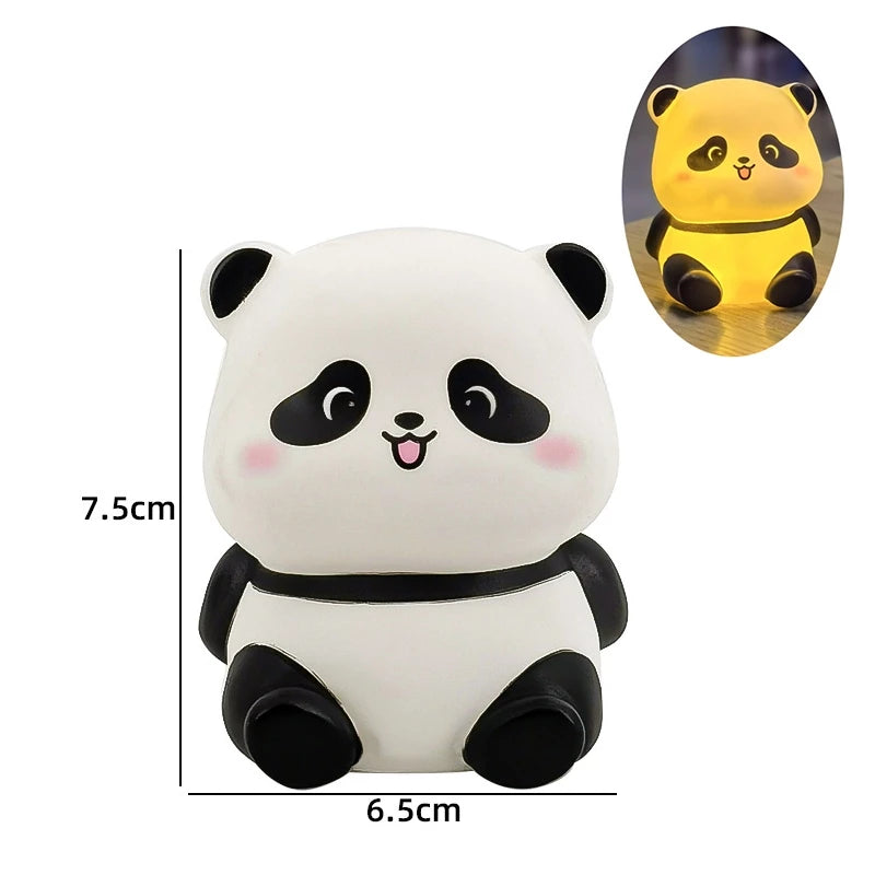 Cute Silicone Cartoon Night Light | Kids Nursery Bedside Lamp