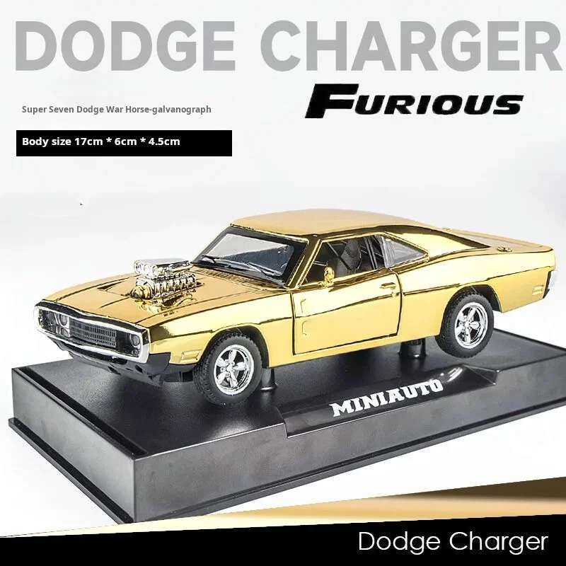 1970 Dodge Charger "War Horse" Alloy Diecast Model Car – 1:32 Scale Muscle Masterpiece